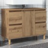 VidaXL Dulap de chiuvetă stejar artizanal, 80x33x60 cm, lemn prelucrat 857127