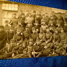 1284-ww1- Grup de militari Foto veche primul razboi. Marimi: 9/13.5 cm.