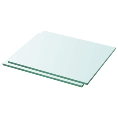 vidaXL Rafturi, 2 buc., 30 x 20 cm, panouri sticlă transparentă 3051549 foto