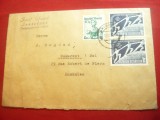 Plic Austria francat cu2x1 sh. Congresul Mondial CIOS 1955 ,circ. la Bucuresti