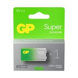 Baterie alcalina GP Super 9V Blister 1buc GPPVA9VAS780