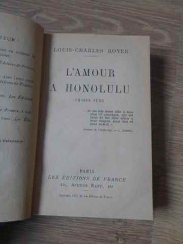 L&#039;AMOUR A HONOLULU-LOUIS-CHARLES ROYER-229154