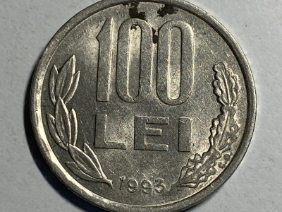 Moneda 100 lei anul 1993 foto