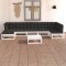vidaXL Set mobilier de grădină cu perne, 8 piese, lemn masiv de pin 3076750
