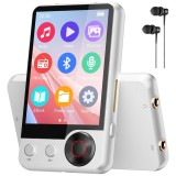 Cumpara ieftin Player MP3 cu Touchscreen, 2.4&quot;, Bluetooth 5.3, 128GB, HiFi, FM Radio, E-book, Reportofon, USB-C, Casti, Silver
