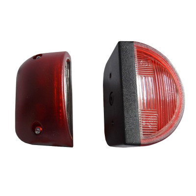 Lampa auto BestAutoVest pentru numar camion partea Dreapta/ Stanga 12V 24V 90x55x60mm carcasa rosie Kft Auto foto