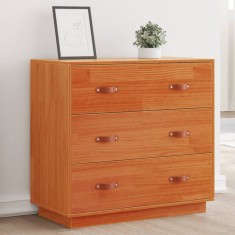 Gossi dulap, maro miere, 80x40x75 cm, lemn masiv de pin