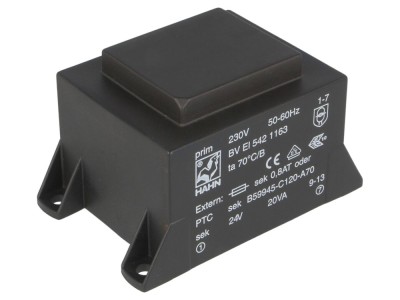 Transformator PCB 20VA 230VAC 24V foto