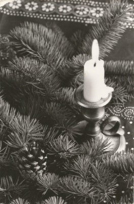 Ungaria, carte postala, felicitare de Craciun, circulata in Romania, 1975 foto