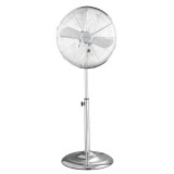 Ventilator cu picior Equation Cooma 4, 50 W, 40 cm, Argintiu