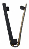 Husa flip Slim neagra pentru LG Optimus L3 E400, Cu clapeta, Piele Ecologica