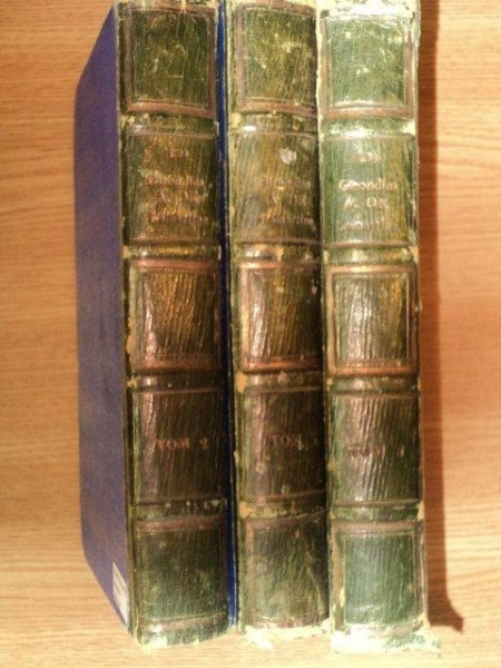 HISTOIRE DES GIRONDINS PAR M. A. DE LAMARTINE - TOME II,III,VIII PARIS 1847