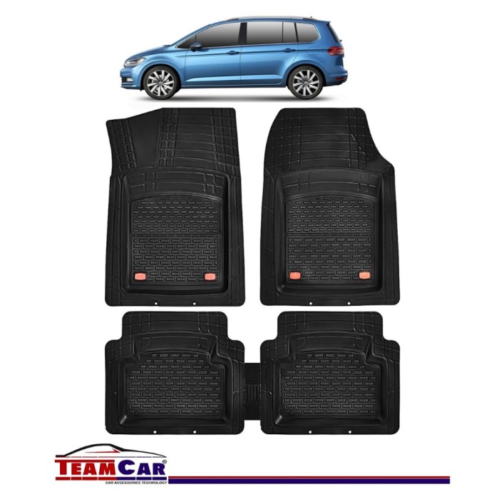 Covorașe Auto TeamCar&reg; Tip Tăviță Compatibile Volkswagen Touran II (2015+) - Monovolum
