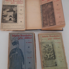 Carte veche 1928 Nicolae Iorga Istoria romanilor prin calatori editie completa