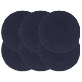 Gossi naproane, 6 buc., bleumarin, 38 cm, bumbac, rotund