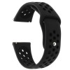 Curea silicon, compatibila Samsung Galaxy Watch 4 Classic, 46mm, telescoape Quick Release, Negru