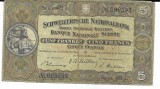 Bancnota 5 francs 1949 - Elvetia