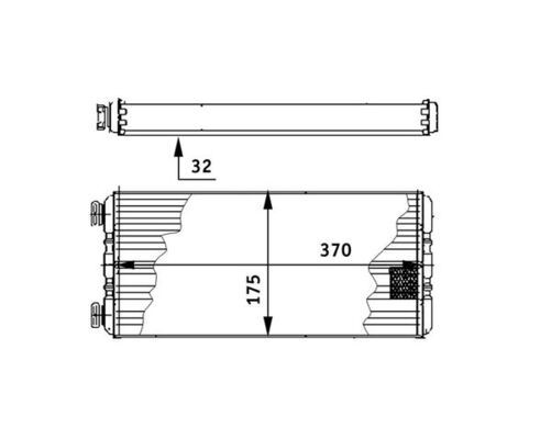 MAHLE AH 131 000P Schimbator caldura, incalzire habitaclu