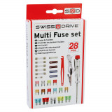 Set de Sigurante Auto 28 buc. - Cutie Completa cu Cleste si Tester de Tensiune AutoDrive ProParts, Sumex