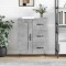 vidaXL Servantă, gri beton, 69,5x34x90 cm, lemn compozit 830256