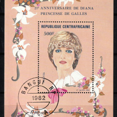 Rep. Centrafricană, 1982 | Aniv. prinţesa Diana - Monarhie, regalitate | aph