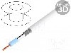 Cablu coaxial, SAT-KOAX-1.0/4.6, 1m, dublu ecranat, 75&Omega;, HELUKABEL, 400197