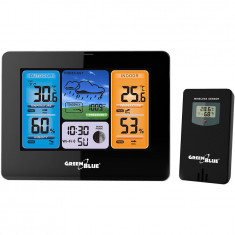 Statie meteo Green Blue GB215, WiFi, TUYA, negru