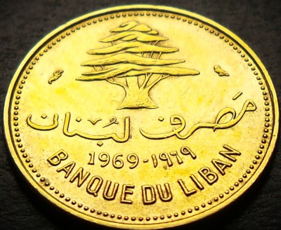 Moneda exotica 10 PIASTRES - LIBAN, anul 1969 * cod 1257 foto