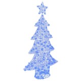 VidaXL Brad de Crăciun cu 160 LED albastru 150 cm Acril 42018979