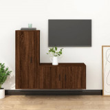Set dulapuri TV, 2 piese, stejar maro, lemn prelucrat GartenMobel Dekor, vidaXL