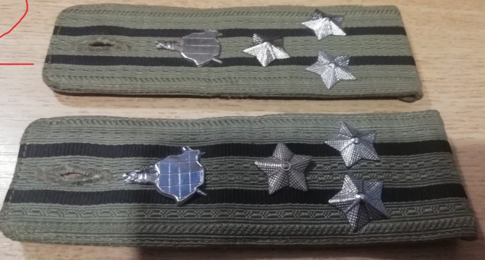 C1 10 - Grade militare - comunism - camasa bluza - colonel topograie militara