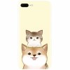Husa silicon pentru Apple Iphone 8 Plus, Two Cat