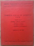 Tariful local de marfuri CFR, bareme tarifare// 1984