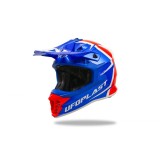 MBS Casca motocross/enduro Ufo Plast Intrepid, albastru/rosu/alb, L, Cod Produs: HE13400CBL