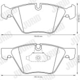 Placute Frana JURID 573151J BMW Seria 1 3 5 X1 Z4