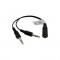 3.5mm Mic + Headphone 2x Male naar Female Audio Ad