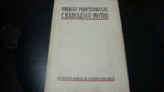 Omagiu Profesorului C. Radulescu - Motru - 1932-societatea romana de filosofie foto