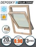 Fereastra mansarda DEPOSKY POLAR TERMO 3 sticle, maner jos