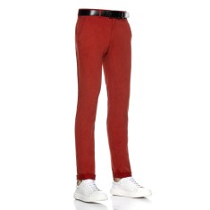 Pantaloni barbati chino caramiziu CH001