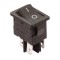 Comutator 6A-250V ON-OFF cu retinere 19.2x13 mm negru GBC 24.2335.04