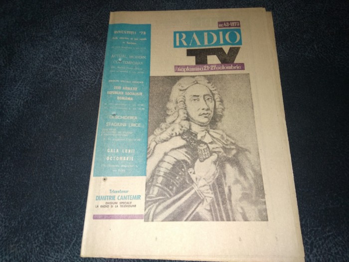REVISTA RADIO TV NR 43 1973