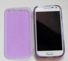 Samsung Galaxy S4 Mini White I9105 impecabil + husa purple foto