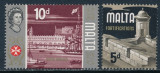 Malta, 1970, regina Elisabeta, cetati, fortificatii, MNH, Nestampilat