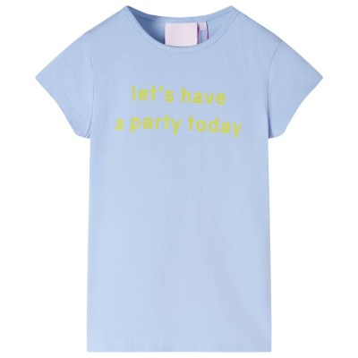 Tricou pentru copii, albastru deschis, 140 foto