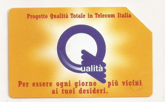 CT1-Cartela Telefonica -Telecom Italia - 10000 Lire - Qualita Totale