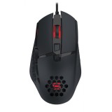 Mouse Gaming Serioux Tobis, Wired, 6400 dpi, 8 Butoane, Senzor Sunplus 192, Optic, Iluminare RGB, Negru