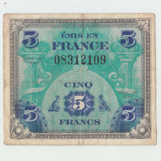 FRANTA - 5 FRANCS FRANCI 1944 , B1.35