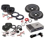Pachet audio BMW Seria E/F/G cu DSP, subwoofere si cablaje plug and play