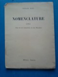 Fernand Marc Nomenclature, dedicatie pentru Ilarie Voronca