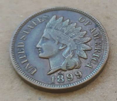 1 CENT 1899 MONEDA S.U.A foto